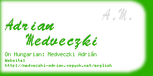 adrian medveczki business card